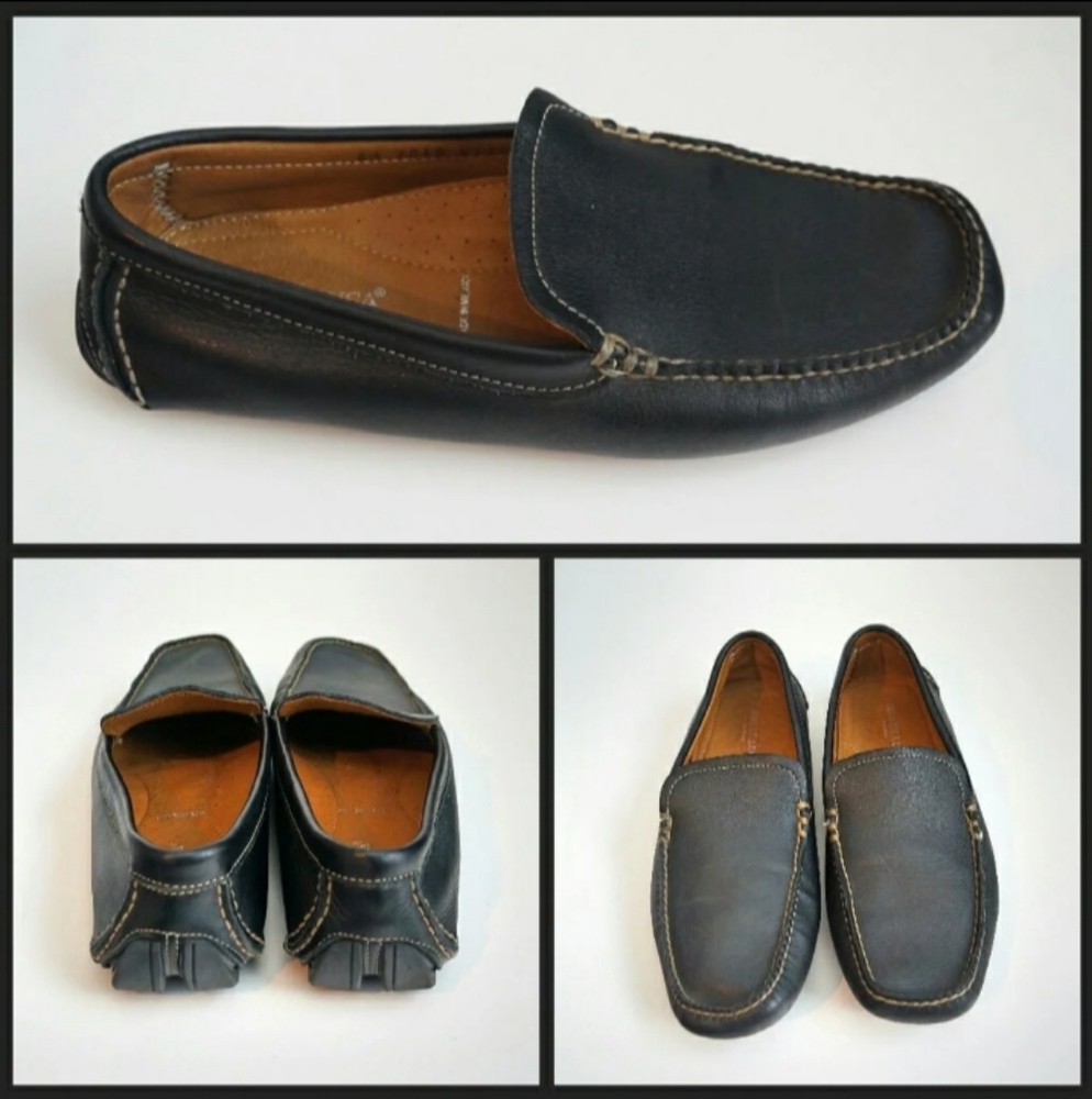 Fabio De Luca Leather Loafers, Men's 8.5